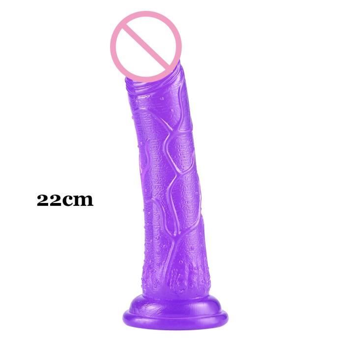 L Purple Godemich R Aliste Avec Ventouse Pour Femme Plug Anal P Nis