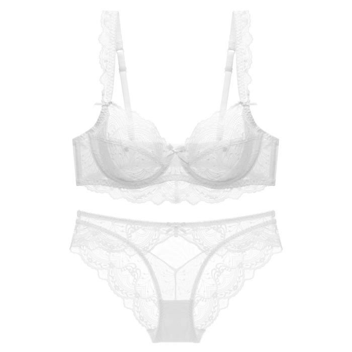 Ensemble de Lingerie Sexy Femmes Dentelle Brassière Armatures Brassière
