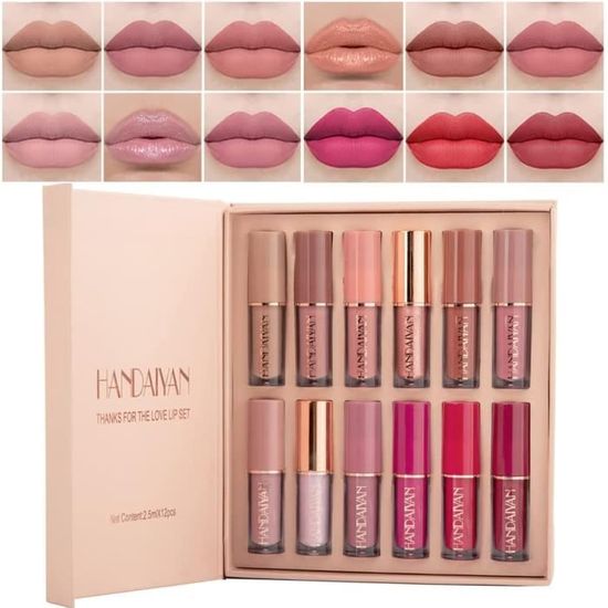 Couleurs Mat Rouge L Vres Liquides R Gler Mat Nude Tanche Longue