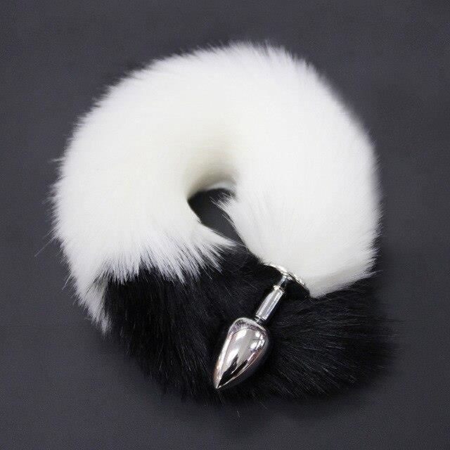 Plug Anal Queue De Renard Loup Noir Jeux Pour Adultes Perle Anale En