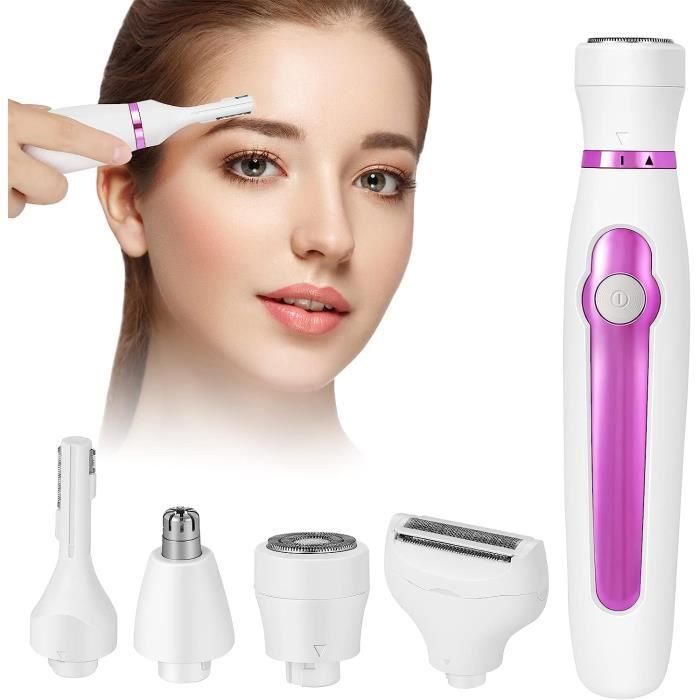 Épilation electrique Femme Tondeuse Bikini 4 en 1 Rasoirs électriques