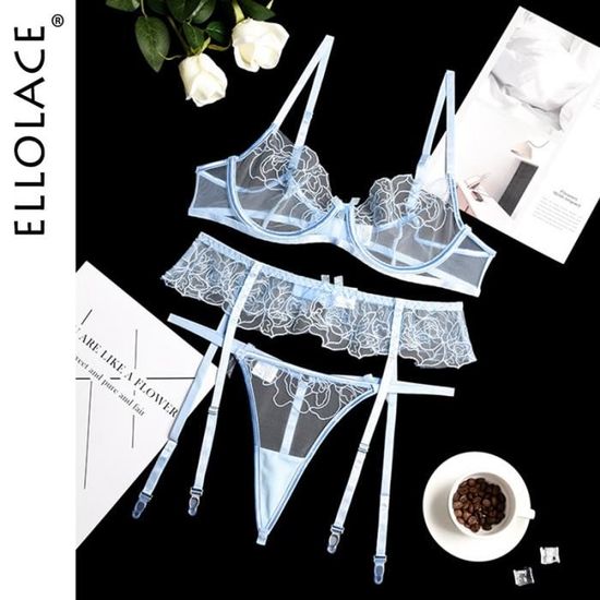 Ensemble lingerie Ellolace Lingerie Sexy sous vêtements femme voir à