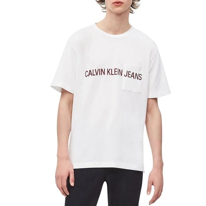 Tee shirt manches courtes INSTIT PIQUE Blanc