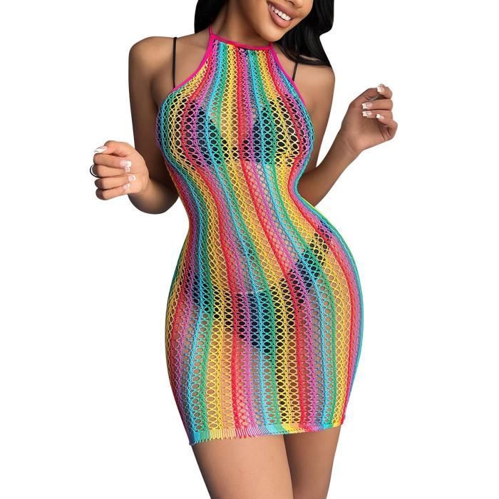Yizyif Body R Sille Femme Sexy Fishnet Bodysuit Sous V Tement Lingerie