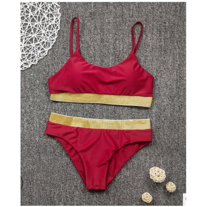 Bikini Sexy à paillettes et cristaux pour femmes MAILLOT DE BAIN