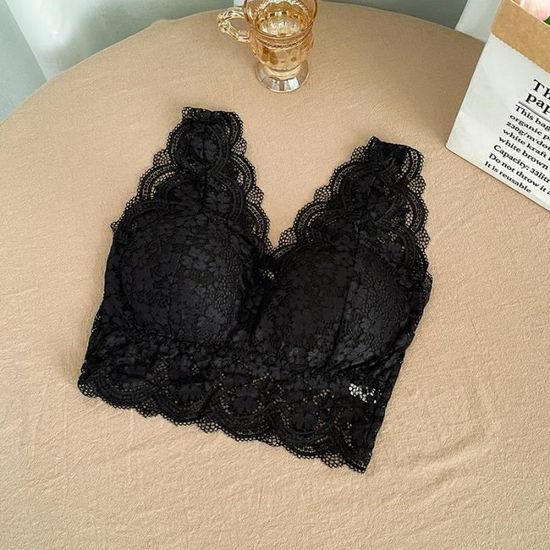 D Bardeur Soutien Gorge En Dentelle Pour Femmes Sexy D Collet En V Profond Lingerie Sans Fil