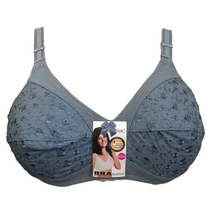 Soutien Gorge D Coton Rebrod Es Fleurs Sans Armatures Lingerie Femme Bleu Cdiscount Pr T
