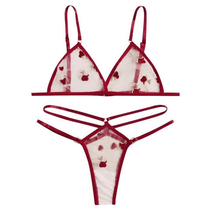 Soutien Gorge Nouvelle Mode Sexy String String V Tements De Nuit Sous V Tements Lingerie Fleur