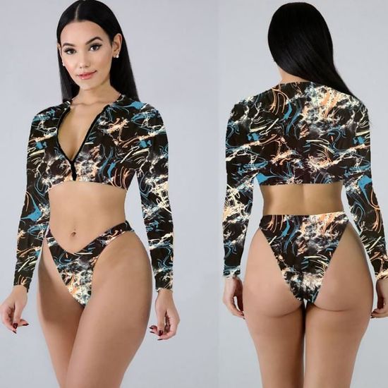 Maillot De Bain Sexy Une Pi Ce Rayures Pour Femmes Maillot De Bain Bikini Natation Noir