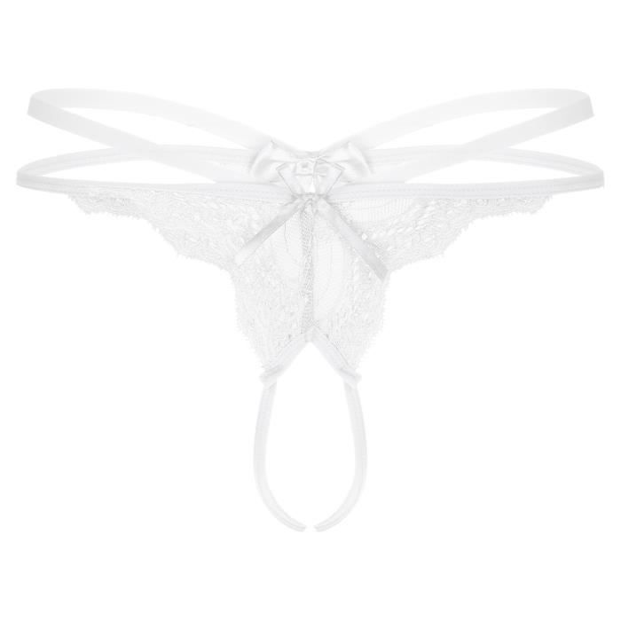 Yoojia Sissy String Homme Sexy Sous V Tement Dentelle Lingerie Ouverte