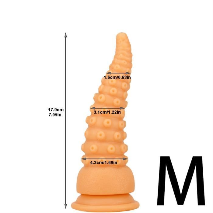 Plug anal réaliste de poulpe pour couples masturbateur de cul gode de