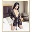 Gemvie Nuisette Sexy Lingerie Femme D Shabill En Dentelle Noir