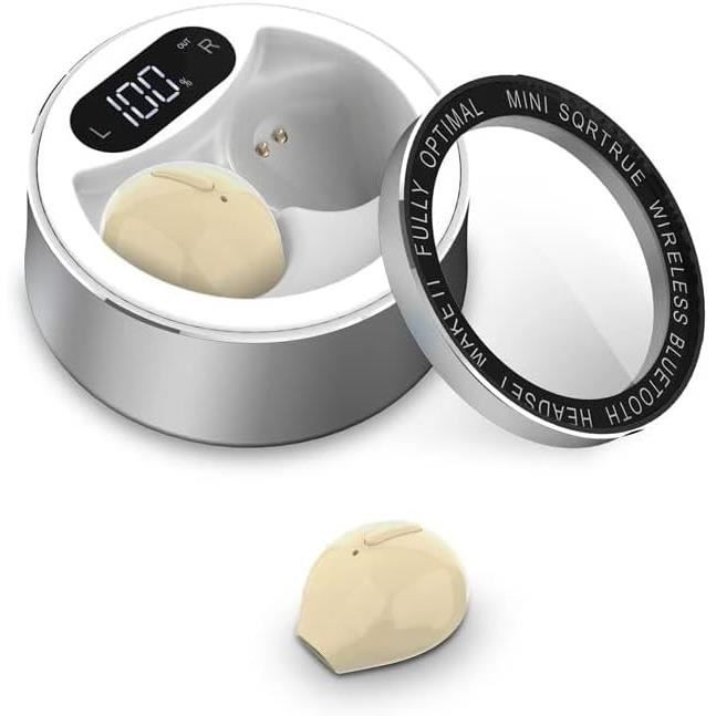 Couteur Bluetooth Sans Fil Szhtfx Nude Earbud Avec Bo Tier De Charge Mah Cdiscount Tv Son