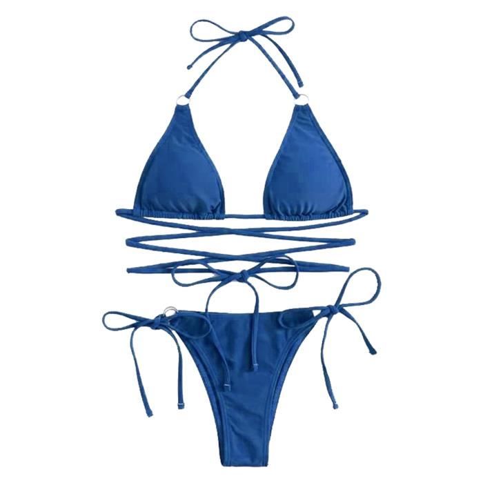 Maillot De Bain Pcs Set Bikini Set Cross Cross Cross Strap Slim Slim Herles Sumdesses Summer
