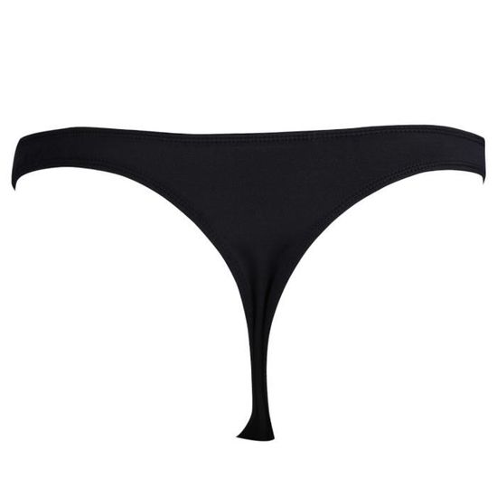 YONGHS FR Homme Sexy String Cuir Verni Slip Wetlook Lingerie Erotique Jockstrap Ouvert Zippé M