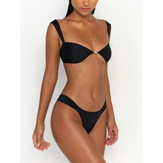 Bikini swimsuit imprimé Floral maillot de bain String Push Up