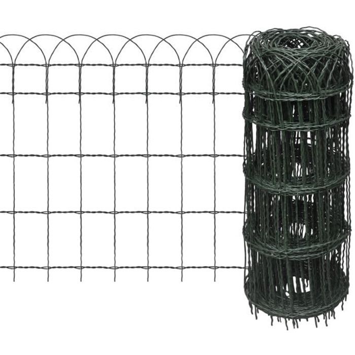 Bordure de Jardin extensible 10 x 0,65 m Grillages Haute qualité pour cour Pratique bétail Durable clôture