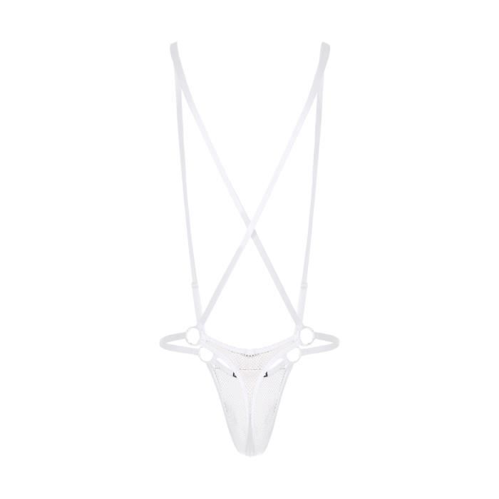 Iixpin Mankini Sexy Homme Body String Ouvert V String Bikini Thong