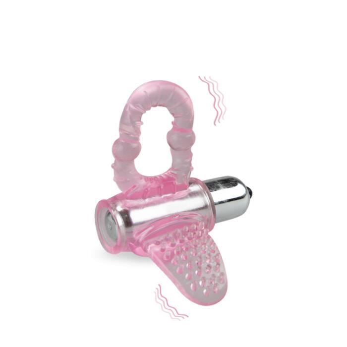 Anneau Cockring Vibrant Langue