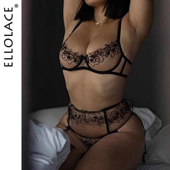 Ensemble Lingerie Ellolace Lingerie Sexy Sous V Tements Femme Voir