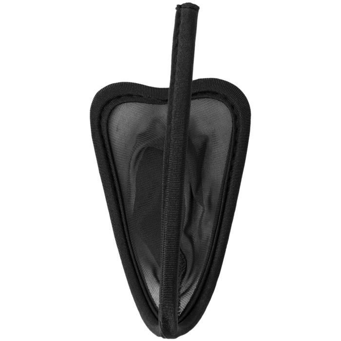 YONGHS FR C String Homme Sexy Ouvert Hot Tanga Transparent Jockstrap Gay Lingerie Erotique Noir