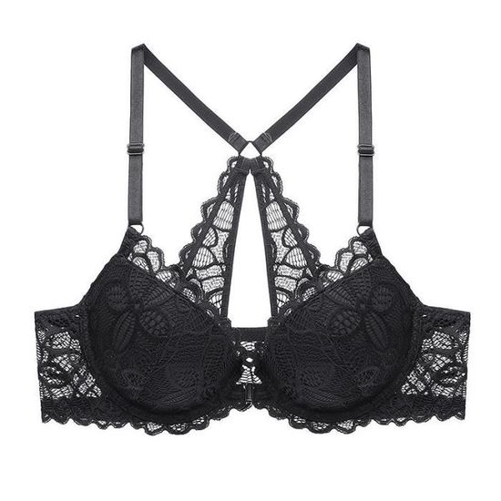 Ensemble Lingerie Femme Dentelle Sexy A Boutons Sur Le Devant Couleur