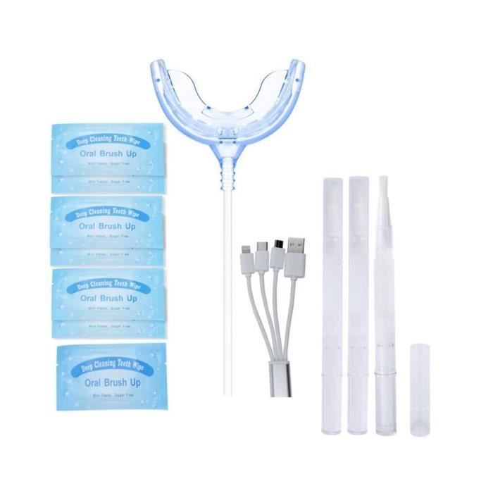 Kit de blanchiment des dents Blue Light Dental Gel 16 Led System