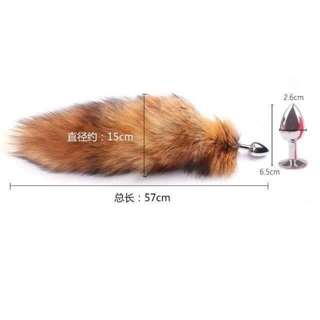 PLUG A 2 6cm Plug Anal En Vraie Queue De Renard Pour Femme Jouet Sexuel Pour Adulte Pour