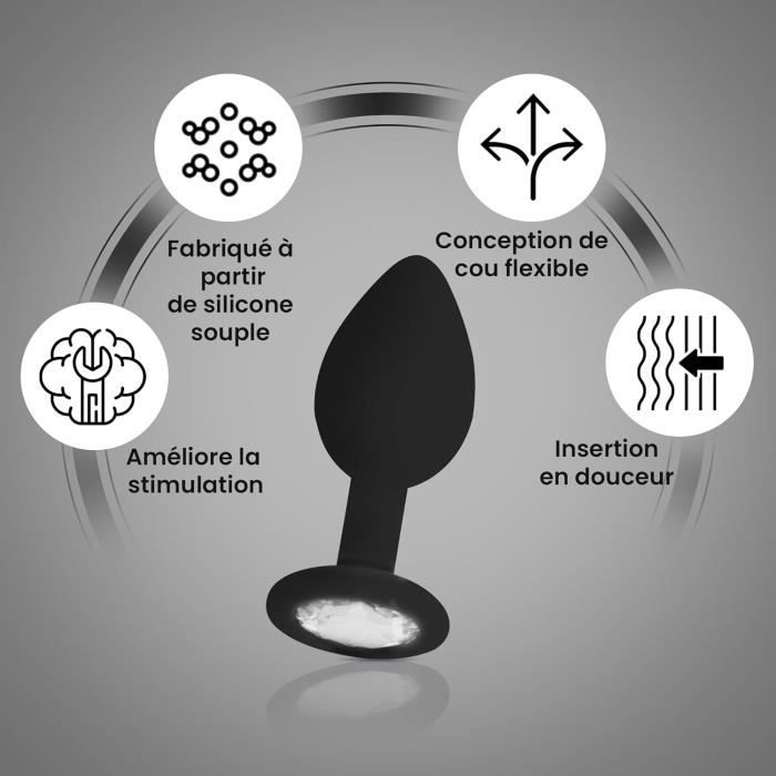 Ouch Gode Anal En Silicone Extra Large Diamond Noir U Cdiscount
