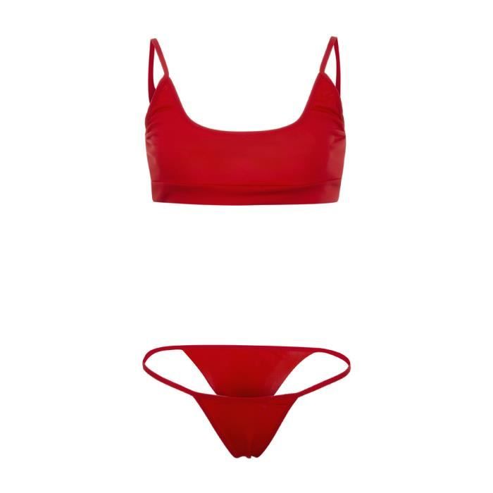 Bikini Maillot De Bain Costume Lingerie Sexy Soutien Gorge Trois Points