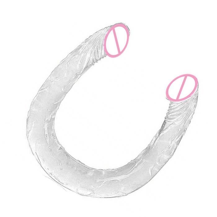 Plug Anal Ultra Long En Forme De P Nis Double T Te Flexible Pour Entra Neur Anal Jouet Pour