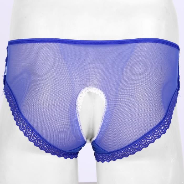 Yonghs Fr String Ouvert Homme Sexy Lingerie Sissy Panties Dentelle Slip