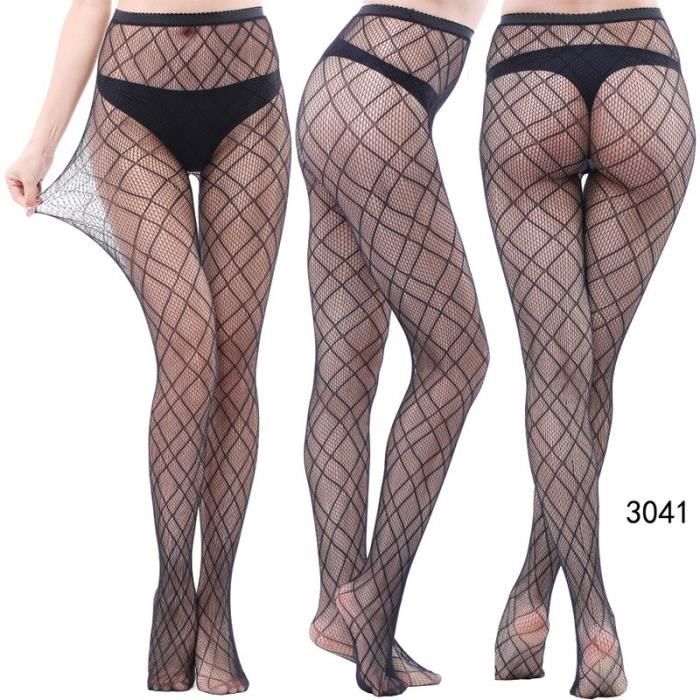 Bas de corps Sexy en résille pour femmes Lingerie érotique 2 grandes