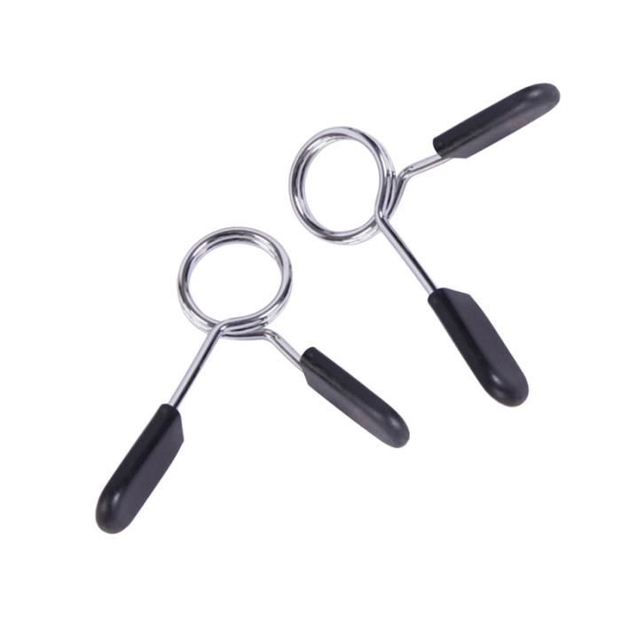 Paire de colliers à ressort de 50 mm avec haltères Pinces à haltères pour gym Powerlifting Cross Fit Haltérophilie