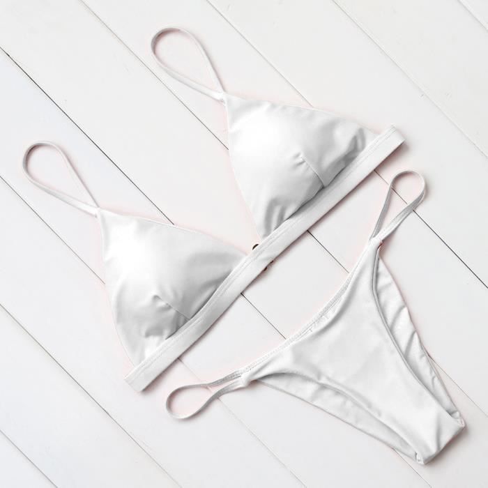 Maillot De Bain Micro Mini Bikini Maillots De Bain Femmes Licou Push Up Bikini Ensemble