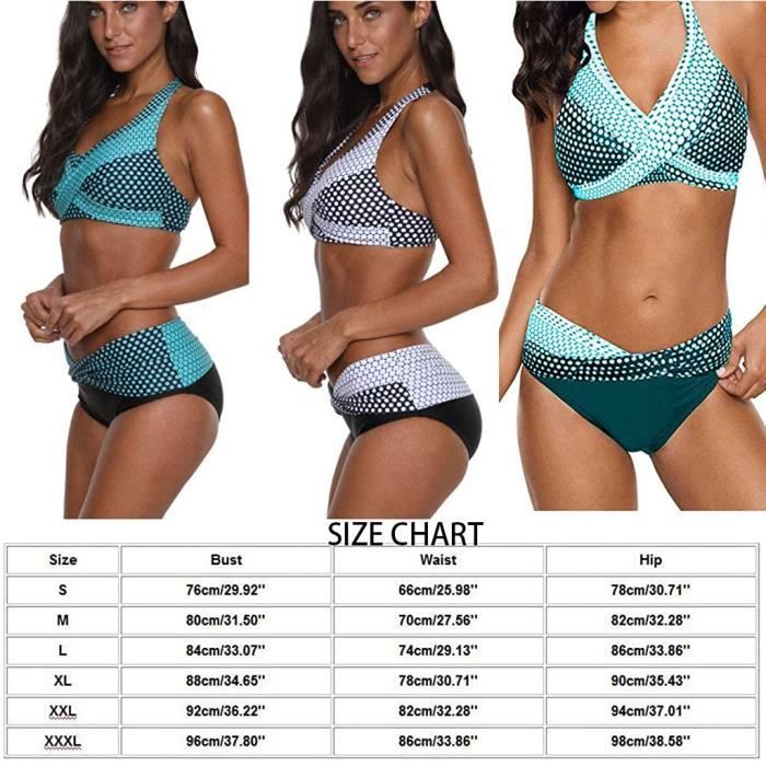 Femmes Maillots De Bain Maillot De Bain Pi Ces Bikini Femme Vintage