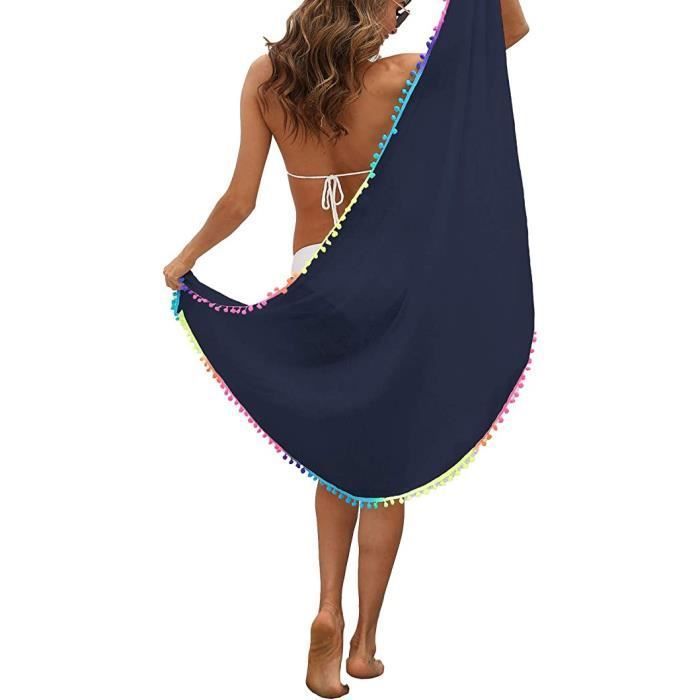 Plage Femme Couverture De Bikini Cache Maillot Bikini Charpe Jupe De