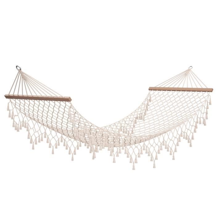 AUCUNE Hamac en Maille pour Chambre et Plage Jardin Charge 150 kg
