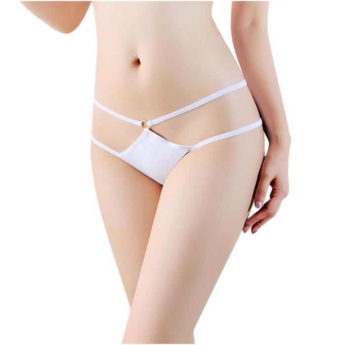 Sasaquoy String Tanga Lingerie Sexy Pour Femmes Ouvert Culotte G Pantalon Pyjama Dentelle Dames