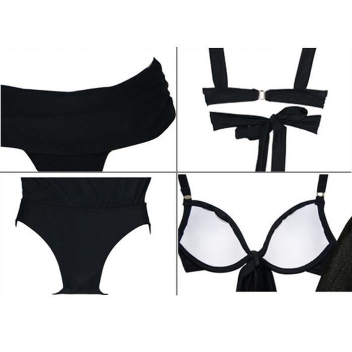 Triangle Bikini Bra De Femmes Sexy Noir Noir Cdiscount Pr T Porter