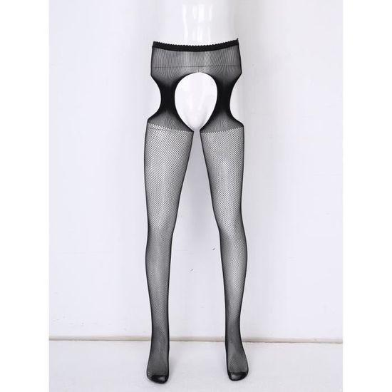 Iixpin Homme Collant Sexy Ouvert Entrejambe Lingerie Sissy Dentelle