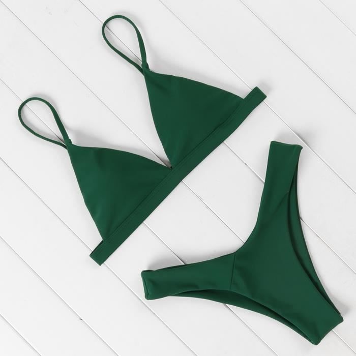 Maillot De Bain Micro Mini Bikini Maillots De Bain Femmes Licou Push Up Bikini Ensemble