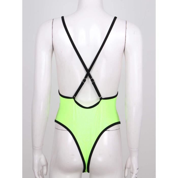 Dpois Bikini String Femme Maillot De Bain Femme Pi Ce Brillant Sexy