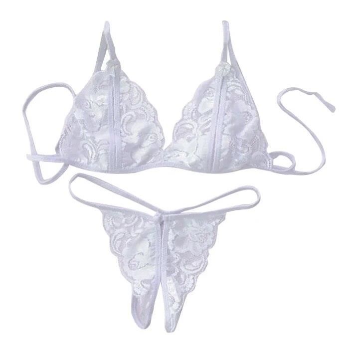 Lencbr Ensemble De Lingerie Sexy Transparente Pour Femmes Sous