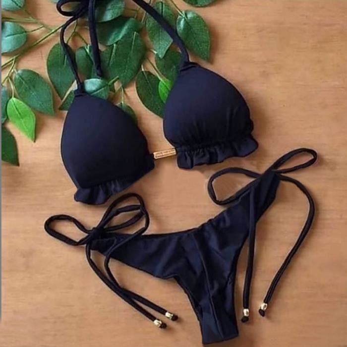 Maillot De Bain Femmes Micro Bikini Push Up Bikini Brésilien Maillot De