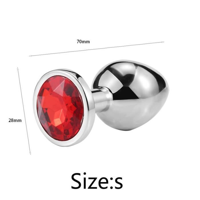 Sextoy Bouchon Anal En M Tal Cristal En Acier Inoxydable Perles De