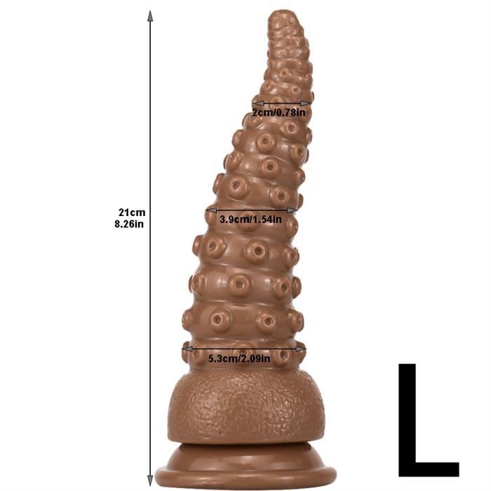 Plug anal réaliste de poulpe pour couples masturbateur de cul gode de