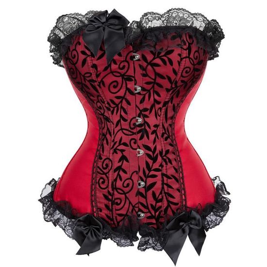 Corset Sexy En Dentelle Jacquard Pour Femmes Lingerie Vintage Corselet
