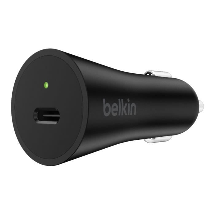 BELKIN Car chargeur USB-C 9V-12V Noir