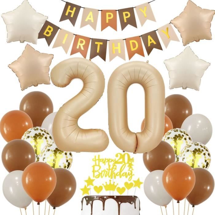Ballon Ans Anniversaire Nude Cr Me Ans Ballons Decoration